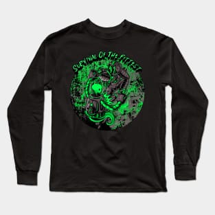 Survival Of The Fittest Graphic Long Sleeve T-Shirt